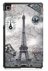 NoXx Hoesje Geschikt voor Samsung Galaxy Tab S6 Lite Hoesje Case Hard Cover Hoes Book Case - Eiffeltoren