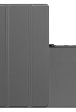 NoXx Hoesje Geschikt voor Samsung Galaxy Tab S6 Lite Hoesje Case Hard Cover Hoes Book Case - Grijs