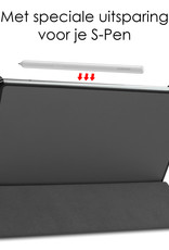NoXx Hoesje Geschikt voor Samsung Galaxy Tab S6 Lite Hoesje Case Hard Cover Hoes Book Case - Grijs
