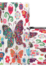 NoXx Hoesje Geschikt voor Samsung Galaxy Tab S6 Lite Hoesje Case Hard Cover Hoes Book Case - Vlinders