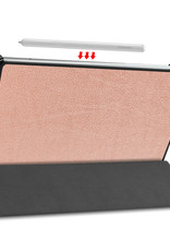 Nomfy Samsung Tab S6 Lite Hoesje Book Case Hoes - Samsung Galaxy Tab S6 Lite Hoes Hardcover Hoesje - Rosé Goud