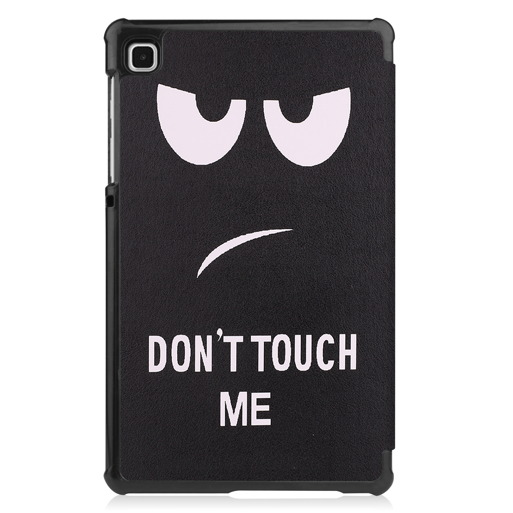 Nomfy Hoes Geschikt voor Samsung Galaxy Tab S6 Lite Hoes Tri-fold Tablet Hoesje Case - Hoesje Geschikt voor Samsung Tab S6 Lite Hoesje Hardcover Bookcase - Don't Touch Me
