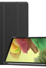 Nomfy Hoes Geschikt voor Samsung Galaxy Tab S6 Lite Hoes Tri-fold Tablet Hoesje Case - Hoesje Geschikt voor Samsung Tab S6 Lite Hoesje Hardcover Bookcase - Zwart