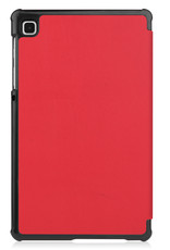 Hoesje Geschikt voor Samsung Galaxy Tab S6 Lite Hoes Case Tablet Hoesje Tri-fold Met Screenprotector - Hoes Geschikt voor Samsung Tab S6 Lite Hoesje Hard Cover Bookcase Hoes - Rood