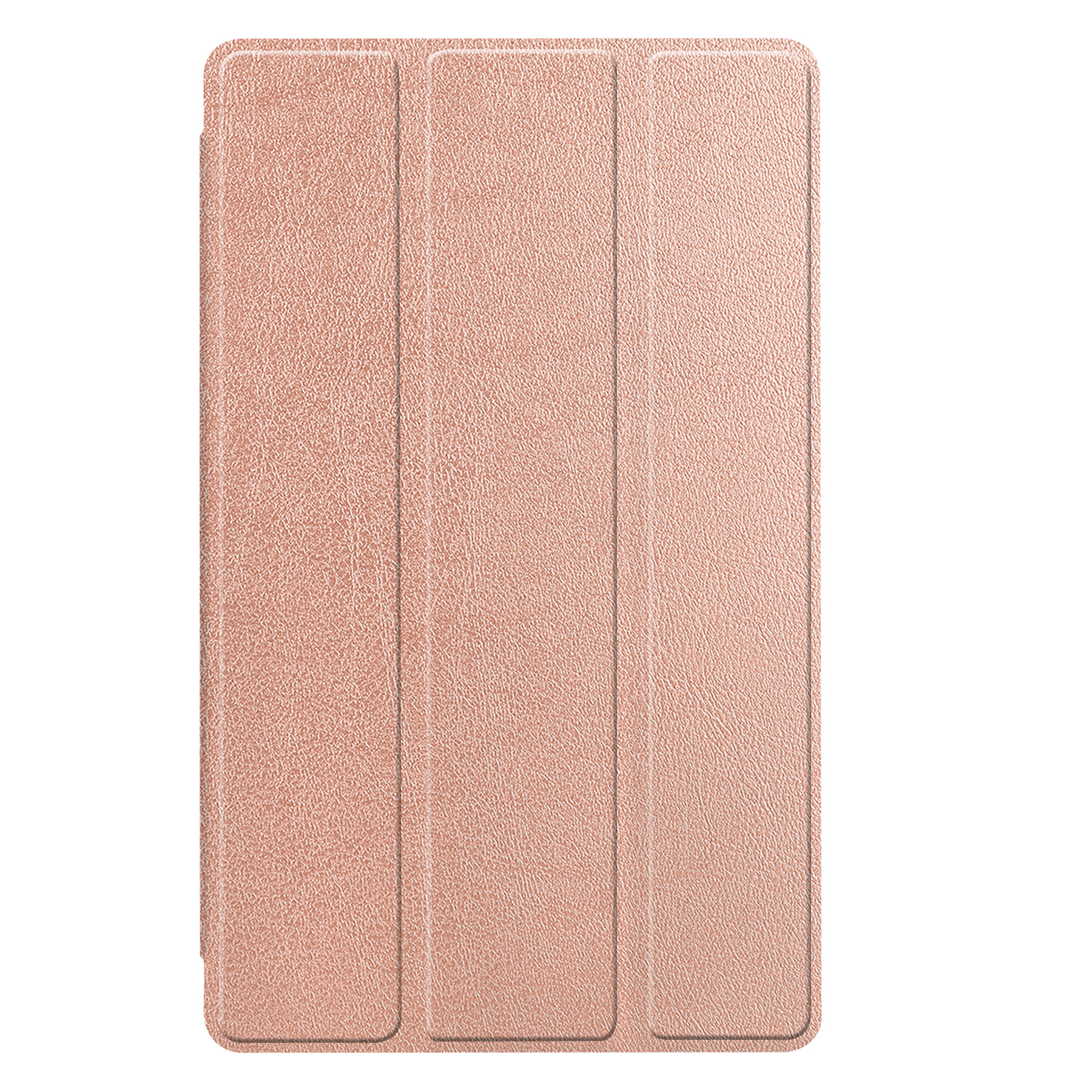 BASEY. Hoesje Geschikt voor Samsung Galaxy Tab S6 Lite Hoes Case Tablet Hoesje Tri-fold Met Screenprotector - Hoes Geschikt voor Samsung Tab S6 Lite Hoesje Hard Cover Bookcase Hoes - Rosé goud