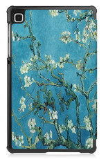 NoXx Hoesje Geschikt voor Samsung Galaxy Tab S6 Lite Hoesje Case Hard Cover Hoes Book Case Met Screenprotector - Bloesem