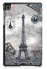 NoXx Hoesje Geschikt voor Samsung Galaxy Tab S6 Lite Hoesje Case Hard Cover Hoes Book Case Met Screenprotector - Eiffeltoren