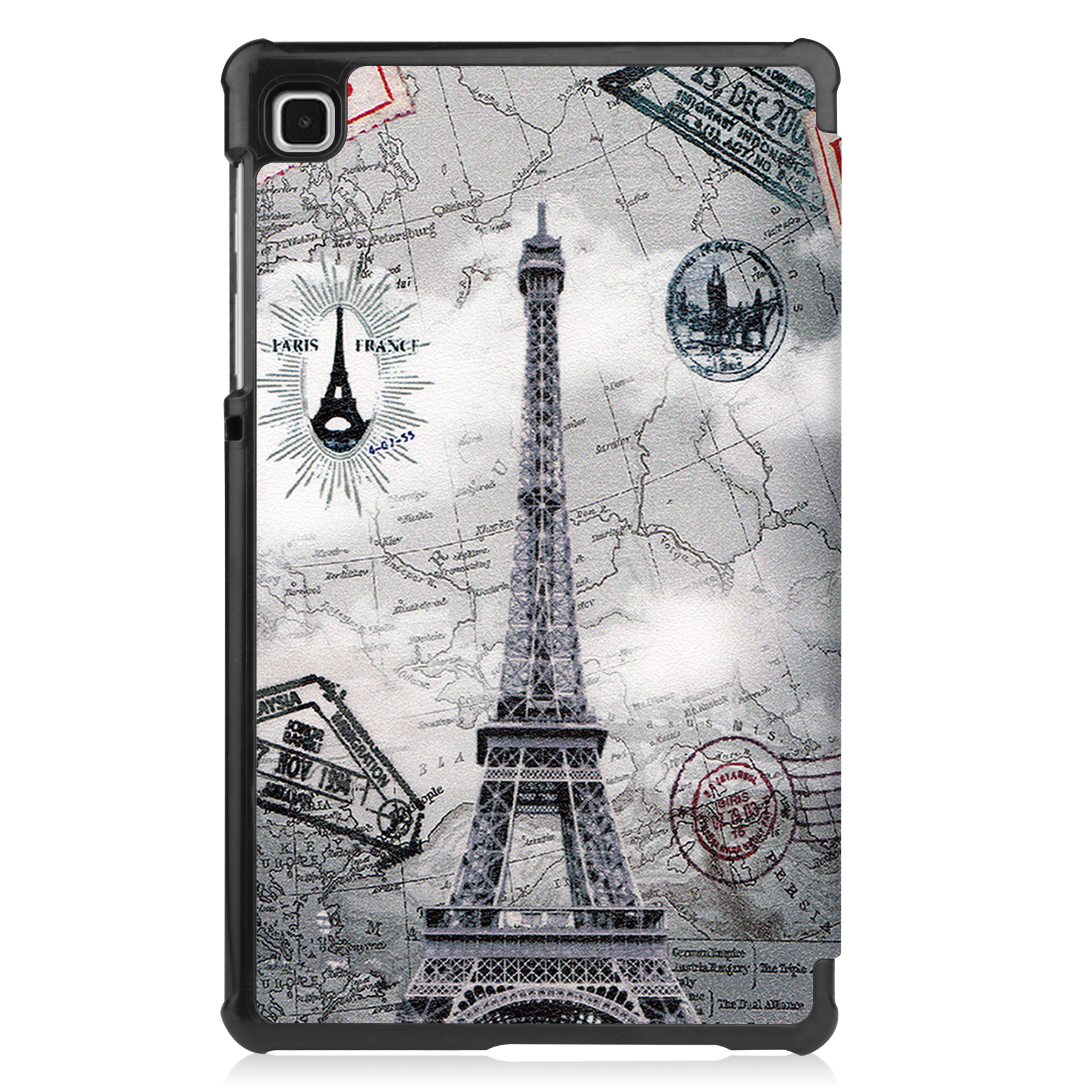 NoXx Hoesje Geschikt voor Samsung Galaxy Tab S6 Lite Hoesje Case Hard Cover Hoes Book Case Met Screenprotector - Eiffeltoren