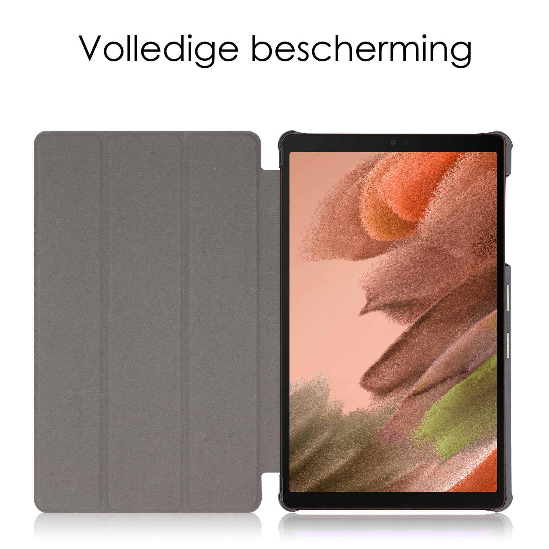 NoXx Hoesje Geschikt voor Samsung Galaxy Tab S6 Lite Hoesje Case Hard Cover Hoes Book Case Met Screenprotector - Grijs