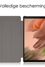 NoXx Hoesje Geschikt voor Samsung Galaxy Tab S6 Lite Hoesje Case Hard Cover Hoes Book Case Met Screenprotector - Vlinders