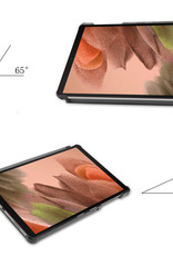 NoXx Hoesje Geschikt voor Samsung Galaxy Tab S6 Lite Hoesje Case Hard Cover Hoes Book Case Met Screenprotector - Vlinders