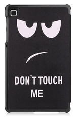 Nomfy Samsung Tab S6 Lite Hoesje Book Case Hoes Met Uitsparing S Pen - Samsung Galaxy Tab S6 Lite Hoes Hardcover Hoesje - Don't Touch Me