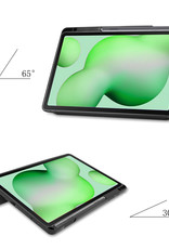 Nomfy Samsung Tab S6 Lite Hoesje Book Case Hoes Met Uitsparing S Pen - Samsung Galaxy Tab S6 Lite Hoes Hardcover Hoesje - Rose Goud