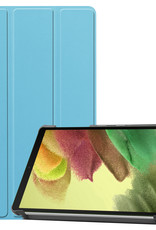Samsung Tab S6 Lite Hoesje Met Screenprotector Book Case Hoes - Samsung Galaxy Tab S6 Lite Hoes Hardcover Hoesje Met Screenprotector - Licht Blauw