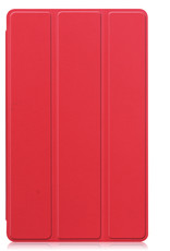 Nomfy Hoes Geschikt voor Samsung Galaxy Tab S6 Lite Hoes Tri-fold Tablet Hoesje Case Met Screenprotector - Hoesje Geschikt voor Samsung Tab S6 Lite Hoesje Hardcover Bookcase - Rood