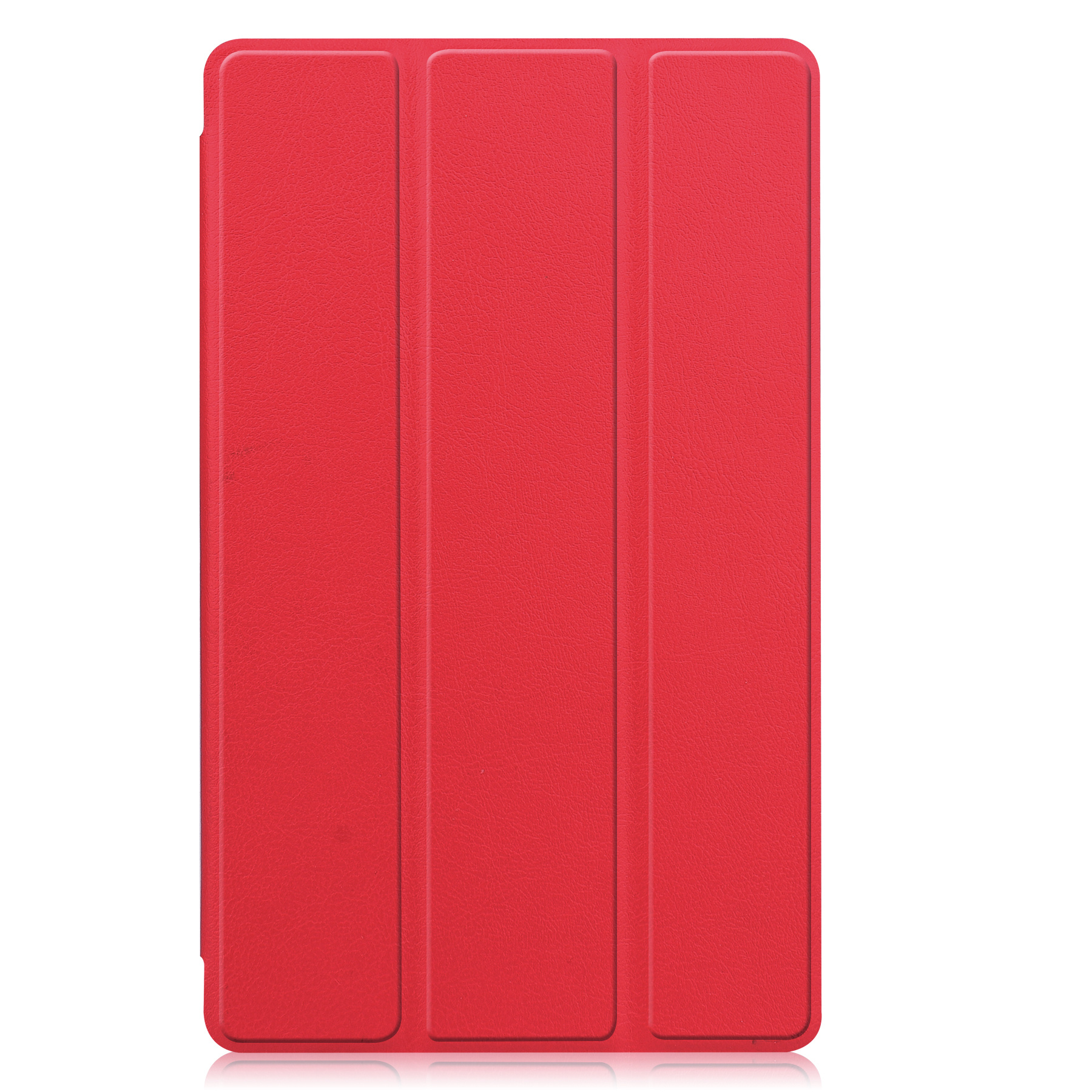 Nomfy Hoes Geschikt voor Samsung Galaxy Tab S6 Lite Hoes Tri-fold Tablet Hoesje Case Met Screenprotector - Hoesje Geschikt voor Samsung Tab S6 Lite Hoesje Hardcover Bookcase - Rood