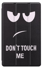 Nomfy Hoes Geschikt voor Samsung Galaxy Tab S6 Lite Hoes Tri-fold Tablet Hoesje Case Met Screenprotector - Hoesje Geschikt voor Samsung Tab S6 Lite Hoesje Hardcover Bookcase - Don't Touch Me