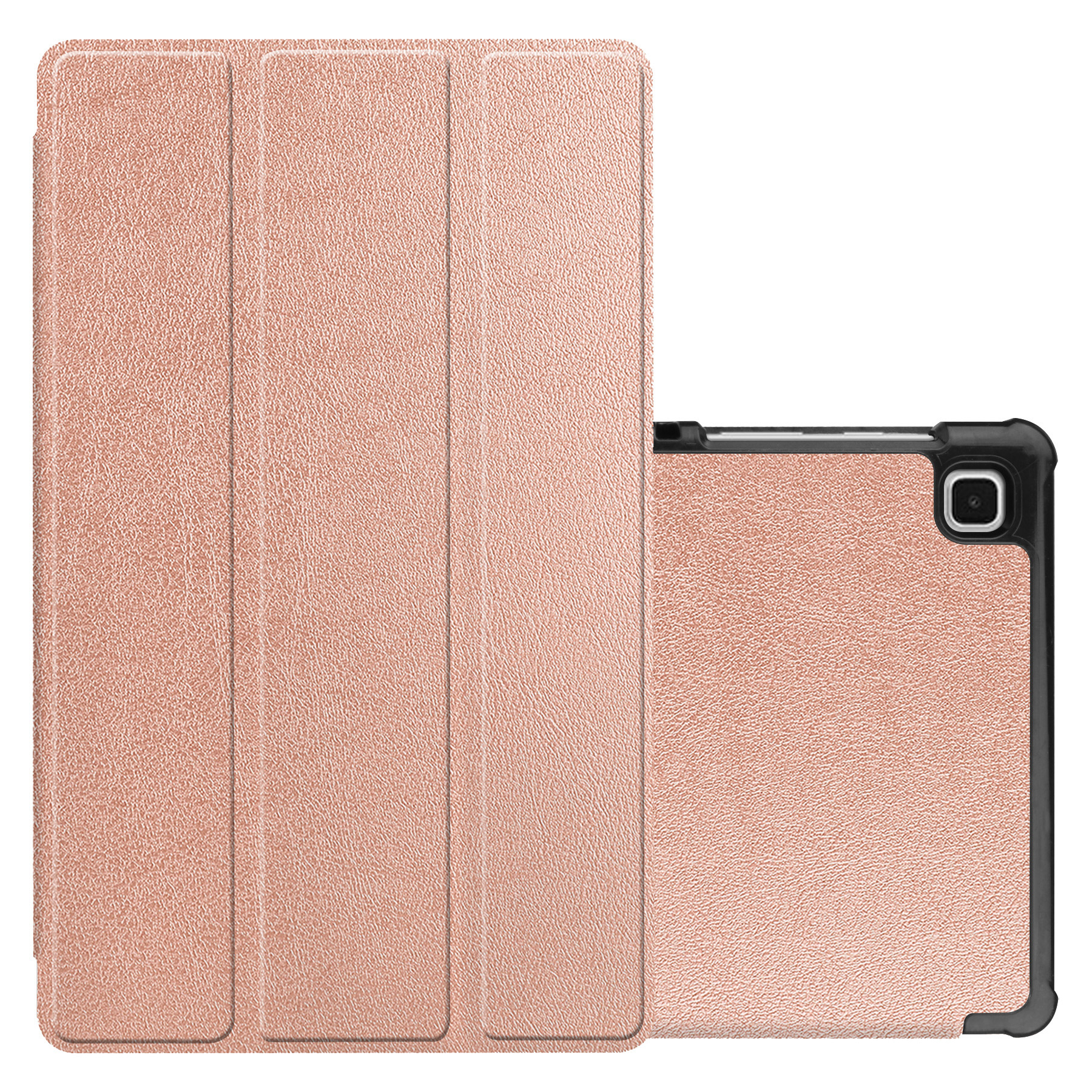 NoXx Hoesje Geschikt voor Samsung Galaxy Tab S6 Lite Hoesje Case Hard Cover Hoes Book Case Met Uitsparing Geschikt voor S Pen - Rosé goud