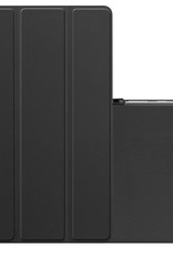 NoXx Hoesje Geschikt voor Samsung Galaxy Tab S6 Lite Hoesje Case Hard Cover Hoes Book Case Met Uitsparing Geschikt voor S Pen - Zwart