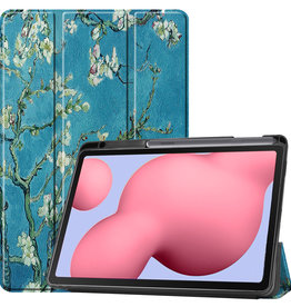 BASEY. BASEY. Samsung Galaxy S6 Lite Hoesje Met Uitsparing S Pen - Bloemen