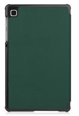 BASEY. Hoesje Geschikt voor Samsung Galaxy Tab S6 Lite Hoes Case Tablet Hoesje Tri-fold Met Uitsparing Geschikt voor S Pen - Hoes Geschikt voor Samsung Tab S6 Lite Hoesje Hard Cover Bookcase Hoes - Donkergroen