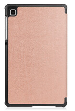 BASEY. Samsung Tab S6 Lite Hoes Book Case Hoesje Met Uitsparing S Pen - Samsung Galaxy Tab S6 Lite Hoesje Hard Cover - Samsung Tab S6 Lite Hoes Rose Goud