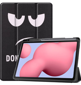 BASEY. BASEY. Samsung Galaxy S6 Lite Hoesje Met Uitsparing S Pen - Don't Touch