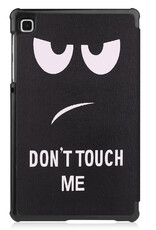 BASEY. Hoesje Geschikt voor Samsung Galaxy Tab S6 Lite Hoes Case Tablet Hoesje Tri-fold Met Uitsparing Geschikt voor S Pen - Hoes Geschikt voor Samsung Tab S6 Lite Hoesje Hard Cover Bookcase Hoes - Don't Touch Me