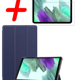 BASEY. BASEY. Samsung Galaxy S6 Lite Hoes Met Screenprotector - Donkerblauw