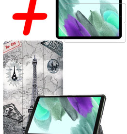 BASEY. BASEY. Samsung Galaxy S6 Lite Hoes Met Screenprotector - Eiffeltoren