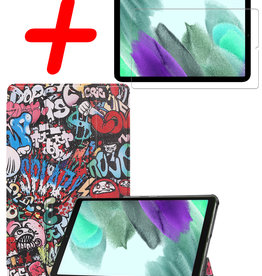 BASEY. BASEY. Samsung Galaxy S6 Lite Hoes Met Screenprotector - Graffity