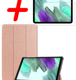 BASEY. BASEY. Samsung Galaxy S6 Lite Hoes Met Screenprotector - Rose Goud