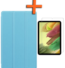 Nomfy Nomfy Samsung Galaxy S6 Lite Hoes Met Screenprotector - Lichtblauw