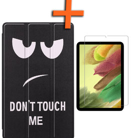 Nomfy Nomfy Samsung Galaxy S6 Lite Hoes Met Screenprotector - Don't touch me