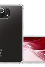 NoXx Hoes Geschikt voor Xiaomi Mi 11 Hoesje Siliconen Cover Shock Proof Back Case Shockproof Hoes - Transparant