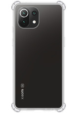 BASEY. Hoes Geschikt voor Xiaomi Mi 11 Hoesje Shock Proof Case Hoes Siliconen - Hoesje Geschikt voor Xiaomi Mi 11 Hoes Cover Shockproof - Transparant - 2 Stuks