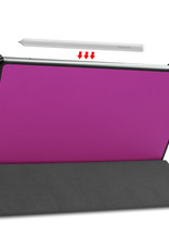 Samsung Tab S6 Lite Hoesje Met Screenprotector Book Case Hoes - Samsung Galaxy Tab S6 Lite Hoes Hardcover Hoesje Met Screenprotector - Paars