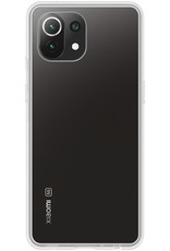 Nomfy Hoesje Geschikt voor Xiaomi Mi 11 Hoesje Siliconen Cover Case - Hoes Geschikt voor Xiaomi Mi 11 Hoes Back Case - Transparant