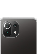 NoXx Hoes Geschikt voor Xiaomi Mi 11 Hoesje Cover Siliconen Back Case Hoes - Transparant - 2x