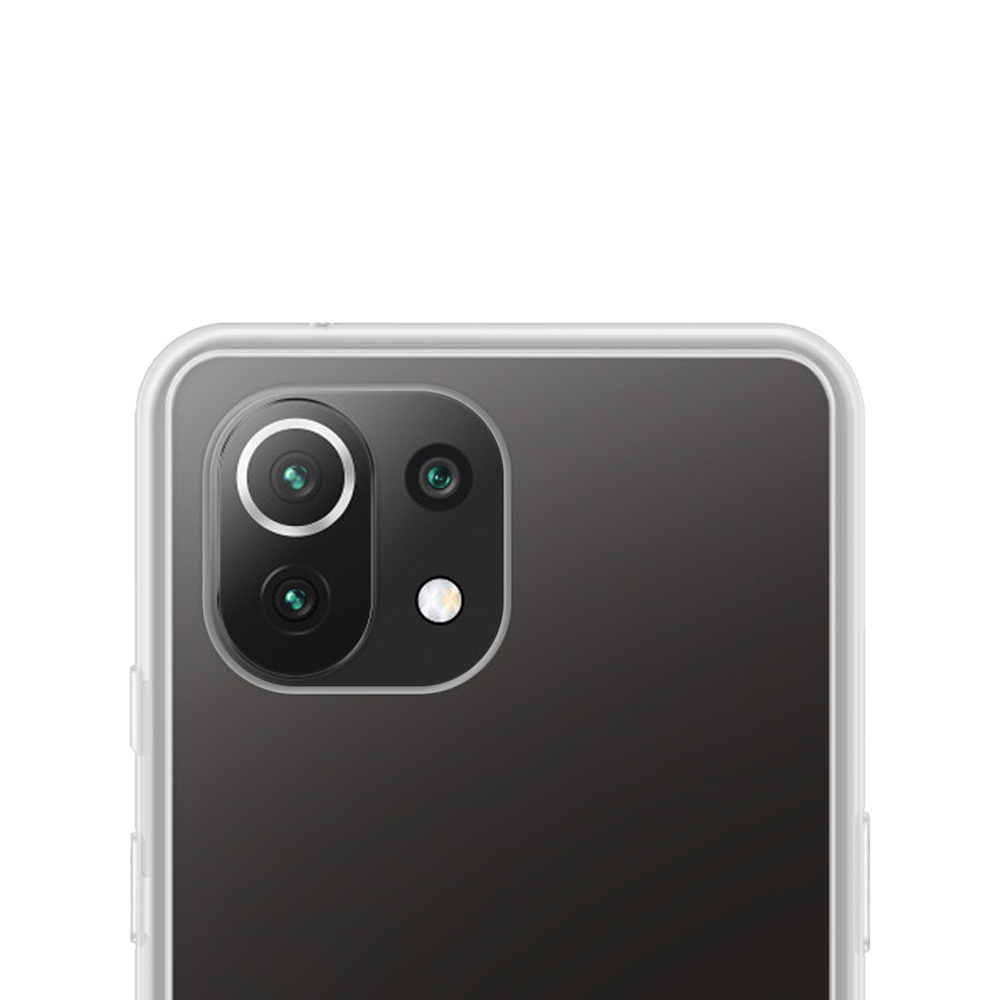 NoXx Hoes Geschikt voor Xiaomi Mi 11 Hoesje Cover Siliconen Back Case Hoes - Transparant - 2x