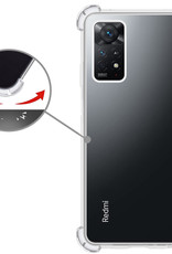 Nomfy Hoesje Geschikt voor Xiaomi Mi 10T Pro Hoesje Shock Proof Cover Case Shockproof - Hoes Geschikt voor Xiaomi Mi 10T Pro Hoes Siliconen Back Case - Transparant