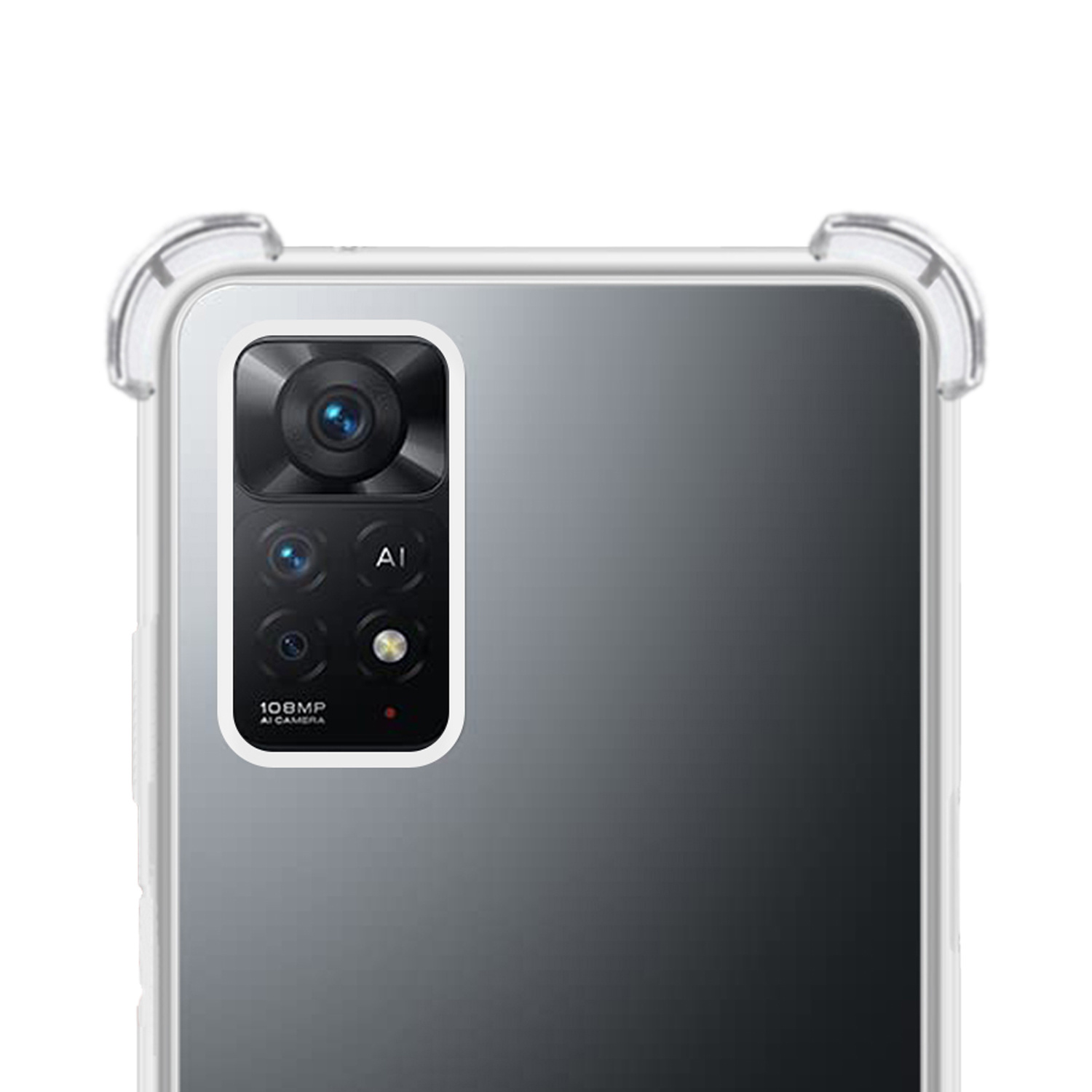 NoXx Hoes Geschikt voor Xiaomi Mi 10T Pro Hoesje Siliconen Cover Shock Proof Back Case Shockproof Hoes - Transparant - 2x