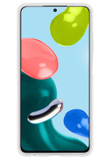 NoXx Hoes Geschikt voor Xiaomi Mi 10T Pro Hoesje Cover Siliconen Back Case Hoes - Transparant - 2x