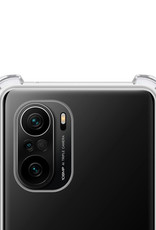 NoXx Xiaomi Poco F3 Hoesje Back Cover Siliconen Case Hoes Shock Proof Extra Stevig - Transparant - 2x