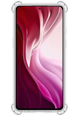 NoXx Xiaomi Poco F3 Hoesje Back Cover Siliconen Case Hoes Shock Proof Extra Stevig - Transparant