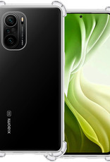 BASEY. Hoes Geschikt voor Poco F3 Hoesje Shock Proof Case Hoes Siliconen - Hoesje Geschikt voor Xiaomi Poco F3 Hoes Cover Shockproof - Transparant