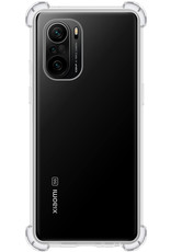 BASEY. Hoes Geschikt voor Poco F3 Hoesje Shock Proof Case Hoes Siliconen - Hoesje Geschikt voor Xiaomi Poco F3 Hoes Cover Shockproof - Transparant