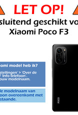 Nomfy Hoesje Geschikt voor Poco F3 Hoesje Siliconen Cover Case - Hoes Geschikt voor Xiaomi Poco F3 Hoes Back Case - 2-PACK - Transparant