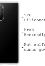 BASEY. Hoes Geschikt voor Poco F3 Hoesje Siliconen Back Cover Case - Hoesje Geschikt voor Xiaomi Poco F3 Hoes Cover Hoesje - Transparant - 2 Stuks