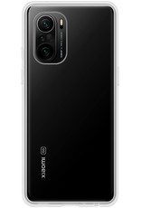 BASEY. Hoes Geschikt voor Poco F3 Hoesje Siliconen Back Cover Case - Hoesje Geschikt voor Xiaomi Poco F3 Hoes Cover Hoesje - Transparant - 2 Stuks